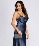 Glittering Mesh Clutch