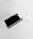 Glittering Mesh Clutch