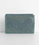 Rhinestone Mesh Envelope Clutch