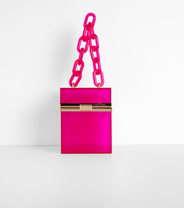 Outside The Box Acrylic Clutch is a trendy pick to create 2023 festival outfits, festival dresses, outfits for concerts or raves, and complete your best party outfits!