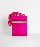 Outside The Box Acrylic Clutch is a trendy pick to create 2023 festival outfits, festival dresses, outfits for concerts or raves, and complete your best party outfits!