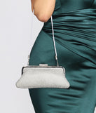 Way To Fame Rhinestone Mesh Clutch