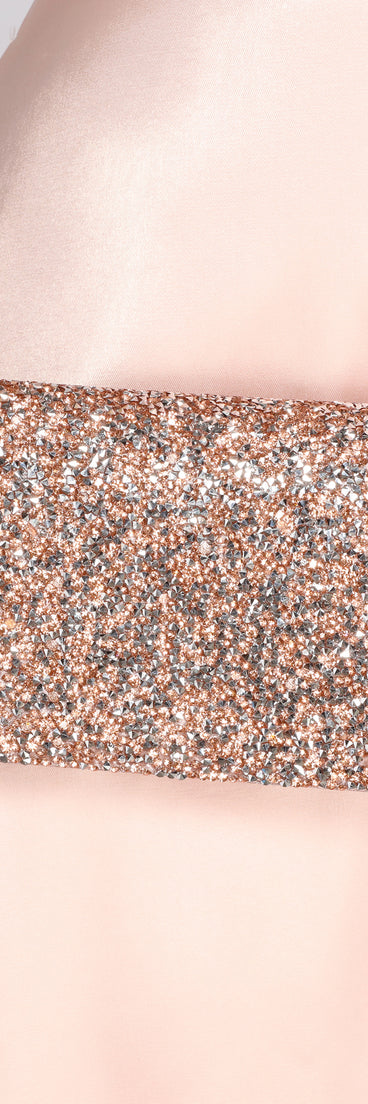 Pop The Rosé Beaded Clutch