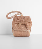 Rhinestone Bow Wristlet is the perfect Homecoming look pick with on-trend details to make the 2023 HOCO dance your most memorable event yet!