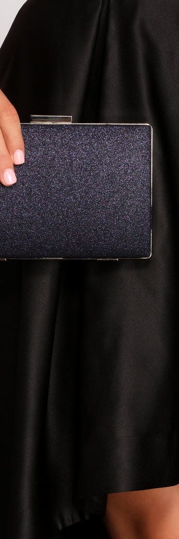 Midnight Wishes Glitter Box Clutch