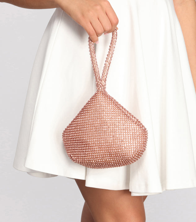 Crazy For Rhinestones Wristlet is the perfect Homecoming look pick with on-trend details to make the 2023 HOCO dance your most memorable event yet!