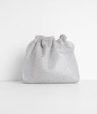 Keeping It Elegant Rhinestone Drawstring Clutch