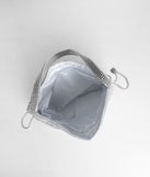 Keeping It Elegant Rhinestone Drawstring Clutch