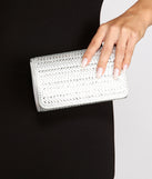 Babez A Star Rhinestone Silver Clutch is the perfect Homecoming look pick with on-trend details to make the 2023 HOCO dance your most memorable event yet!