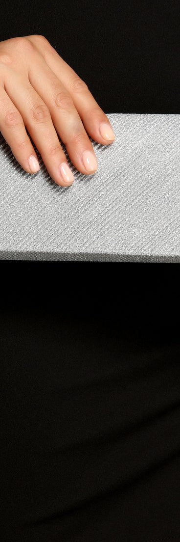 Shine On Glitter Mesh Clutch is a stunning choice for a bridesmaid dress or maid of honor dress, and to feel beautiful at Homecoming 2023, fall or winter weddings, formals, & military balls!