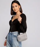 Rhinestone Mesh Shoulder Bag for 2022 festival outfits, festival dress, outfits for raves, concert outfits, and/or club outfits