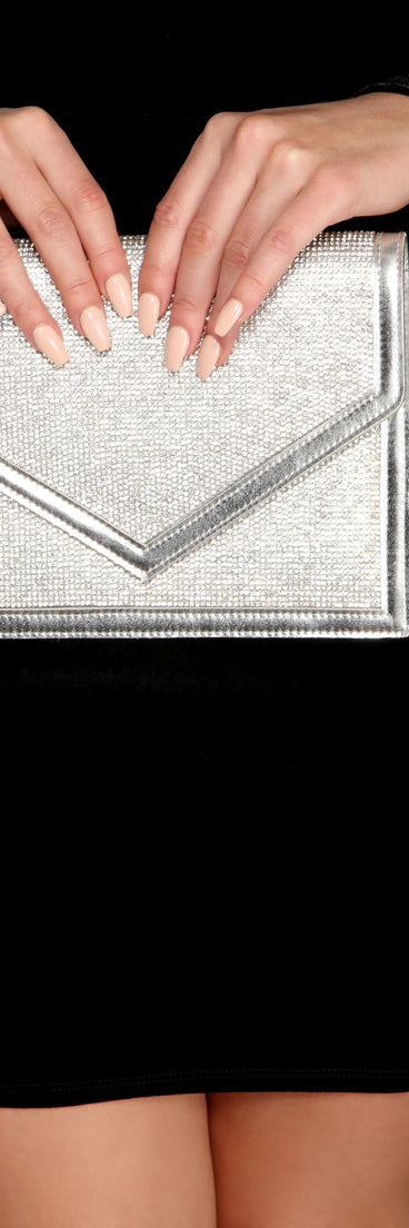 Adore You Rhinestone Envelope Crossbody