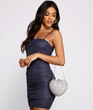 Rhinestone Romance Heart Clutch