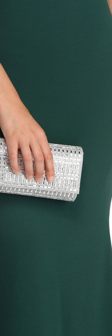 Baguette Rhinestone Clutch