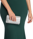 Baguette Rhinestone Clutch