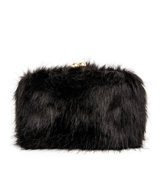 Feelin' Glam Faux Fur Clutch