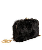 Feelin' Glam Faux Fur Clutch