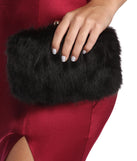 Feelin' Glam Faux Fur Clutch