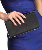 Glam Glitter Box Clutch