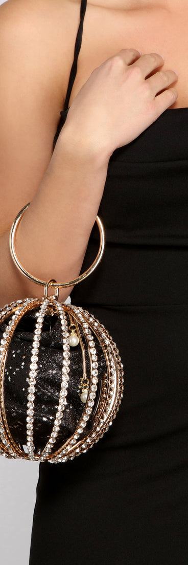 Glitz And Glam Vibes Sphere Clutch
