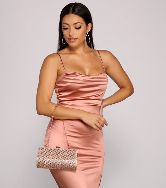 Illuminate The Night Baguette Rhinestone Clutch