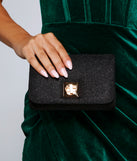 With Glitz And Glamour Glitter Crossbody as your homecoming jewelry or accessories, your 2023 Homecoming dress look will be fire!