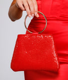 Glamorous Diva Rhinestone Mesh Bag