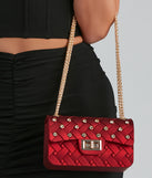 Rhinestone Quilted Jelly Crossbody