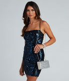 Midnight Glow Rhinestone Box Clutch