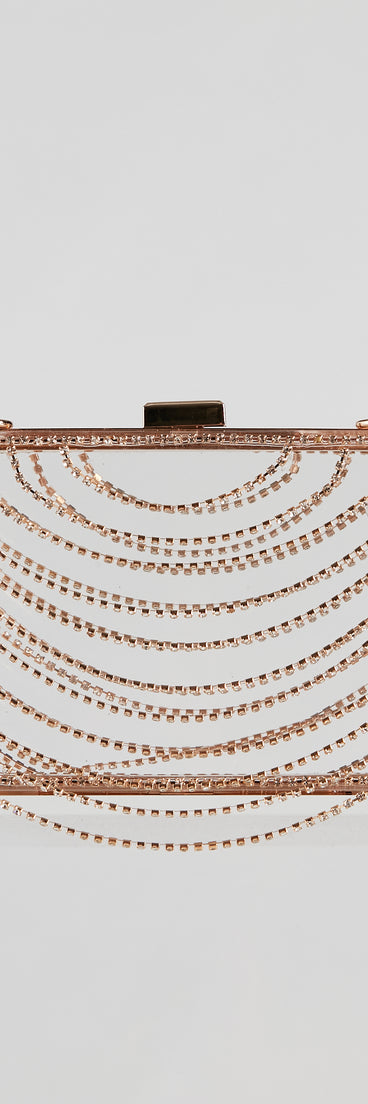 Dripping In Glamour Rhinestone Box Clutch