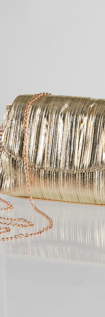 Metallic Glow Foiled Purse