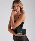 Fresh Glam Glitter Mesh Clutch