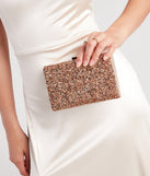 Stand Out Faceted Bead Box Clutch