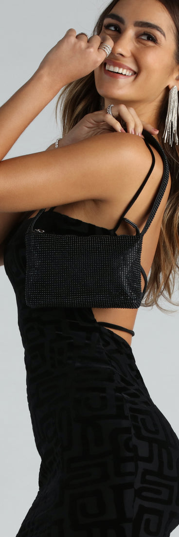 Sparkle Party Rhinestone Shoulder Bag