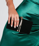 Luxe Muse Velvet Box Clutch