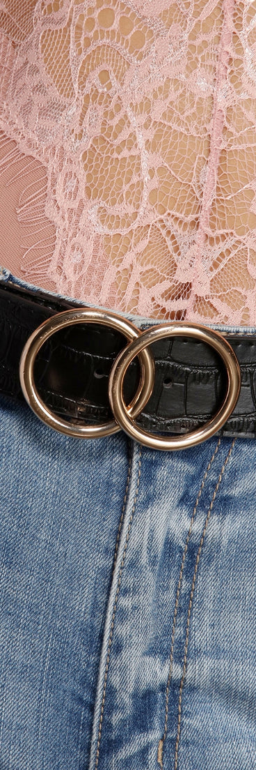 Say Ooh Double Ring Belt for 2022 festival outfits, festival dress, outfits for raves, concert outfits, and/or club outfits