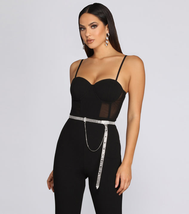 Rhinestone Chain Belt is the perfect Homecoming look pick with on-trend details to make the 2023 HOCO dance your most memorable event yet!