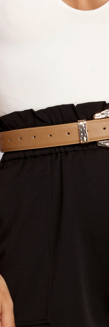 Buckle Up Leather Belt is a trendy pick to create 2023 festival outfits, festival dresses, outfits for concerts or raves, and complete your best party outfits!