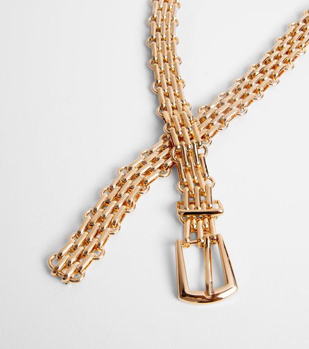 Linked In Style Chain Belt is a trendy pick to create 2023 festival outfits, festival dresses, outfits for concerts or raves, and complete your best party outfits!
