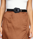Textured Snake Belt is a trendy pick to create 2023 festival outfits, festival dresses, outfits for concerts or raves, and complete your best party outfits!