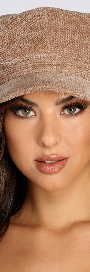 Textured Knit Cabby Hat