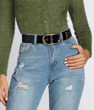 Thick Sleek Faux Leather Belt is a trendy pick to create 2023 festival outfits, festival dresses, outfits for concerts or raves, and complete your best party outfits!