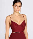 Skinny Structured High Waist Belt