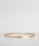 Skinny Structured High Waist Belt