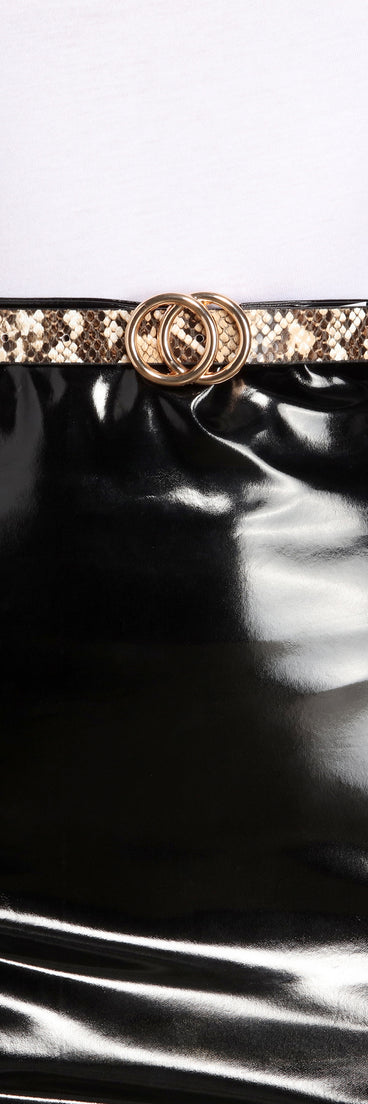 Animal Instincts Skinny Belt 3 Pack for 2022 festival outfits, festival dress, outfits for raves, concert outfits, and/or club outfits