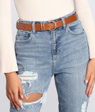 Staple Faux Leather Belt 2 Pack for 2022 festival outfits, festival dress, outfits for raves, concert outfits, and/or club outfits