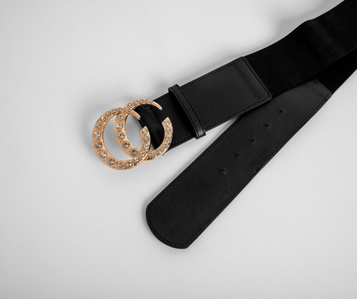 Bringin' It Rhinestone Stretch Belt & Windsor