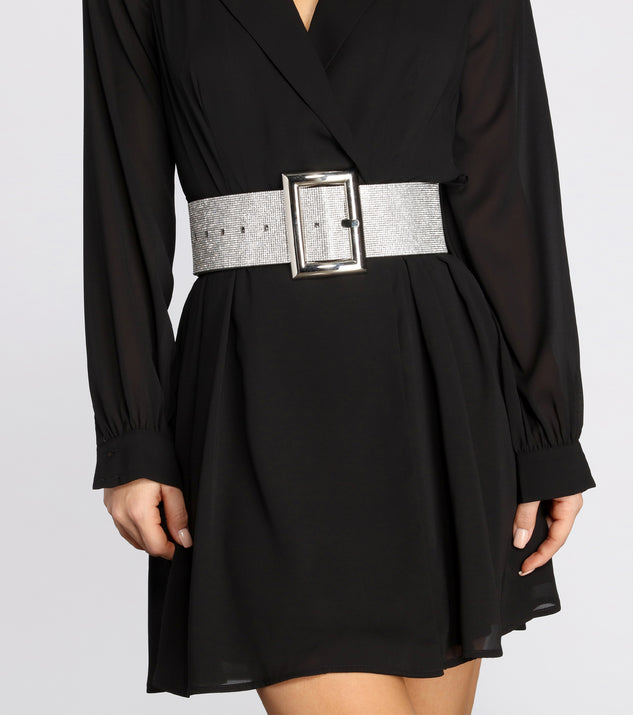 Make It Worth It Large Rhinestone Belt is a trendy pick to create 2023 festival outfits, festival dresses, outfits for concerts or raves, and complete your best party outfits!
