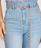O-Ring Chain Link Belt for 2022 festival outfits, festival dress, outfits for raves, concert outfits, and/or club outfits