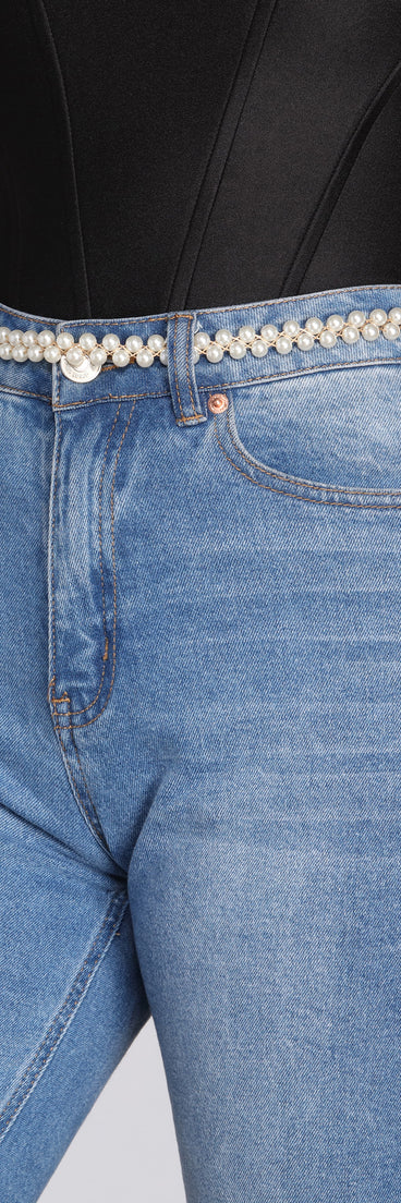 Purely Pearl Chain Belt for 2022 festival outfits, festival dress, outfits for raves, concert outfits, and/or club outfits